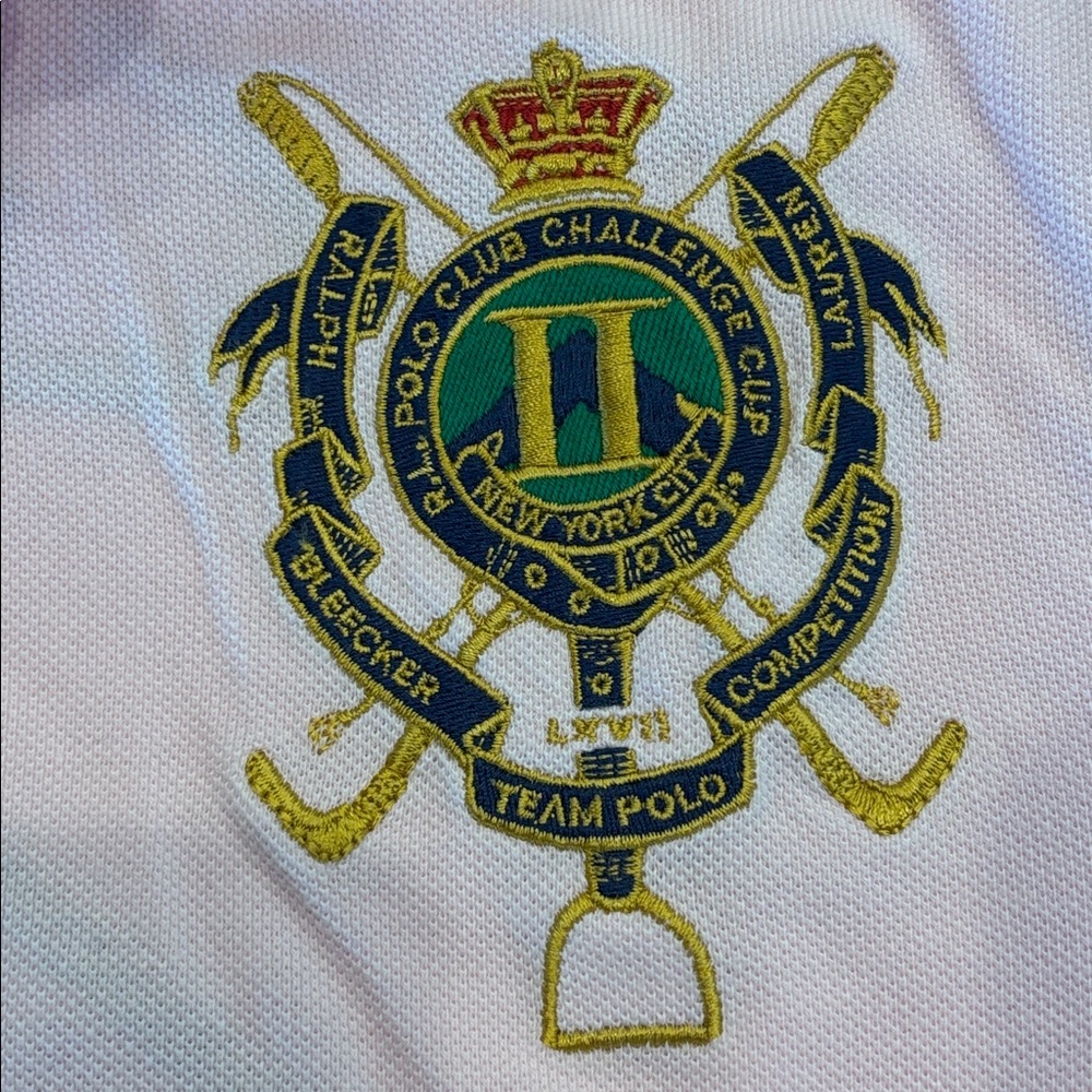 Ralph Lauren sport dress size L. 100%. Cotton. Large embroidered crest logo. - Picture 6 of 6